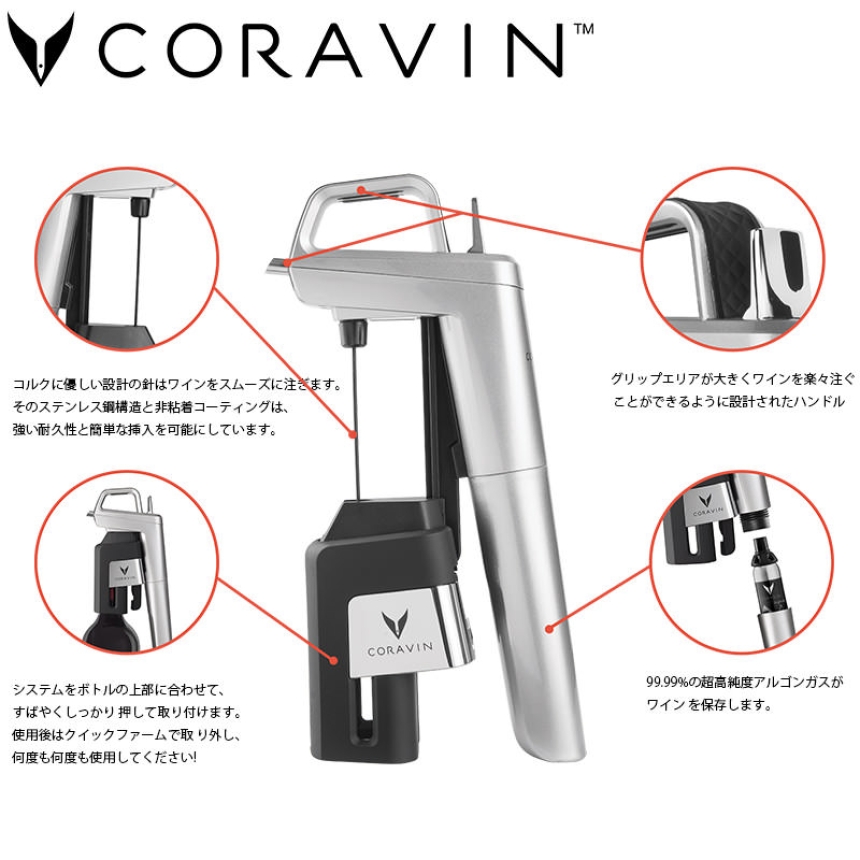 CORAVIN Timeless コラヴァン モデル6+  シルバー6