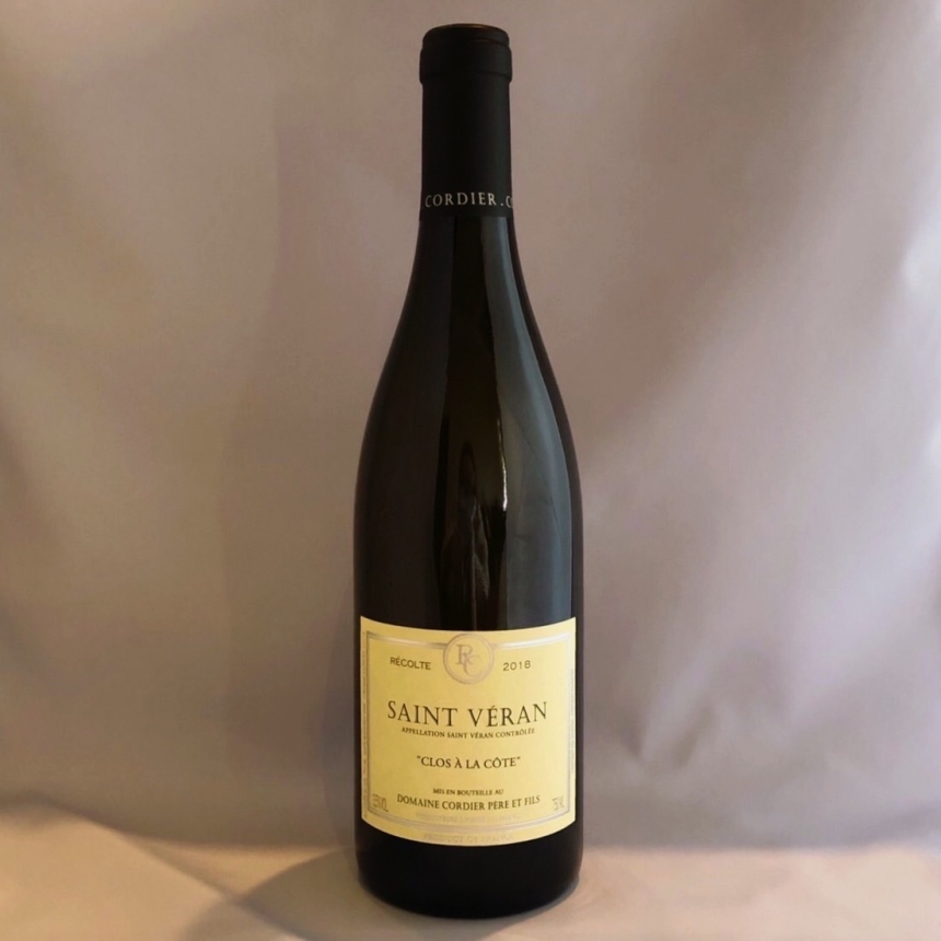 【SOLD OUT】ドメーヌ・コルディエ・ペール・エ・フィス サン・ヴェラン・クロ・ア・ラ・コート 2018/ Domaine Cordier Pere et Fils Saint-Veran Clo1