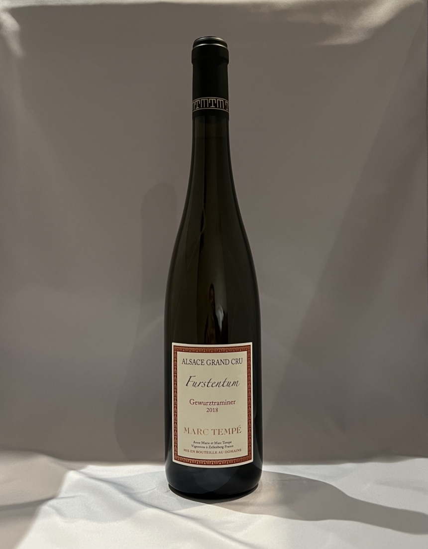 【新入荷】ドメーヌ·マルク·テンペ ゲヴュルツトラミネール フルシュタンチュム18 / Domaine Marc Tempé Gewurztraminer Furstentum1