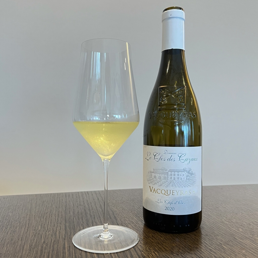 クロ・デ・カゾ ヴァケラス・ブラン レ・クレ・ドール 2020 / Clos des Cazaux Vaqueyras Blanc Les Cleps d’Or 20202