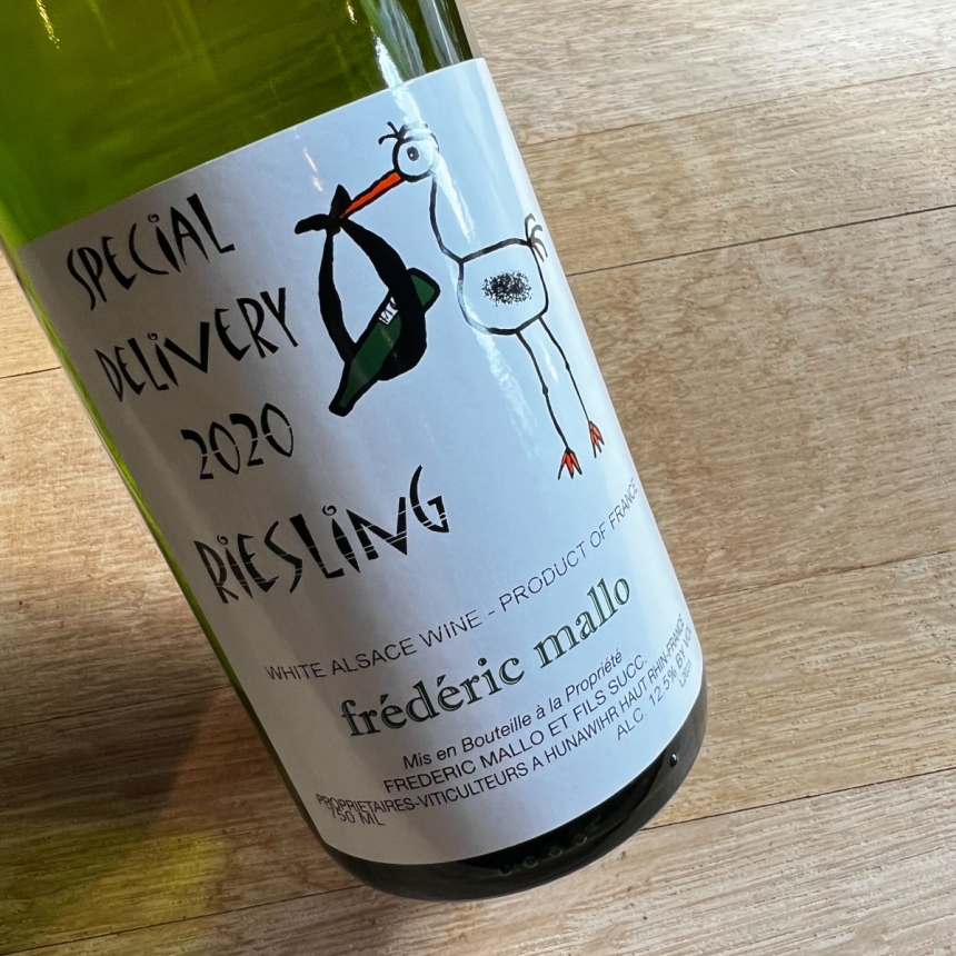 スペシャル・デリバリー （by フレデリック・マロ）リースリング 2020 /Special Delivery (by Frédéric Mallo) Riesling 20202