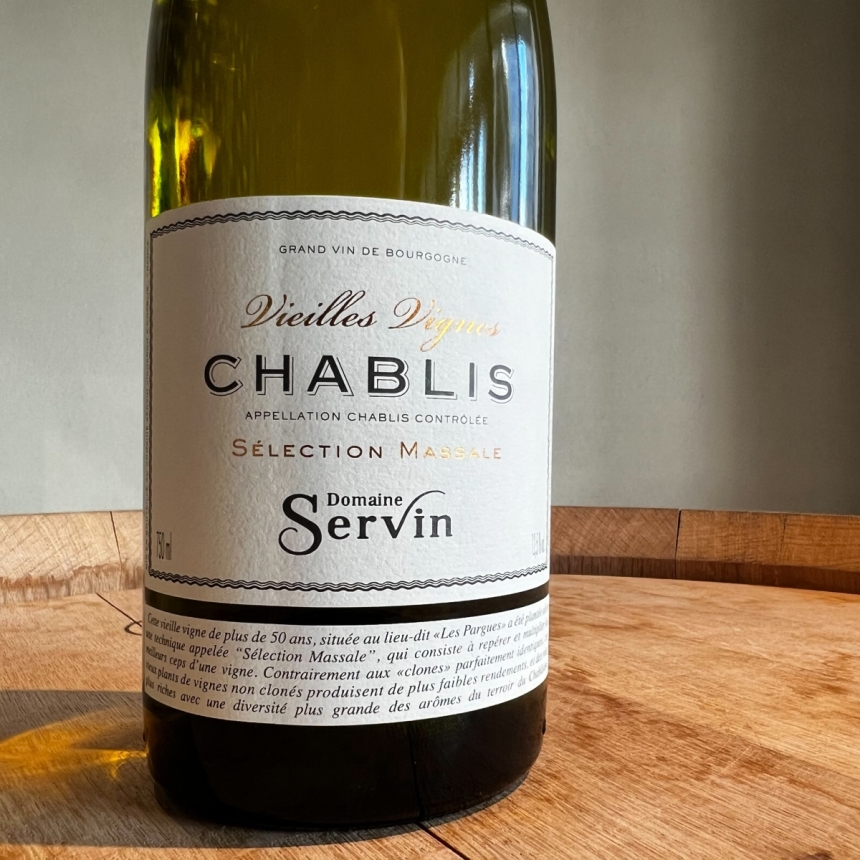 ドメーヌ・セルヴァン シャブリ セレクション マサール 2022 / Domaine Servin Chablis Sélection Massale Vieilles Vignes 20222