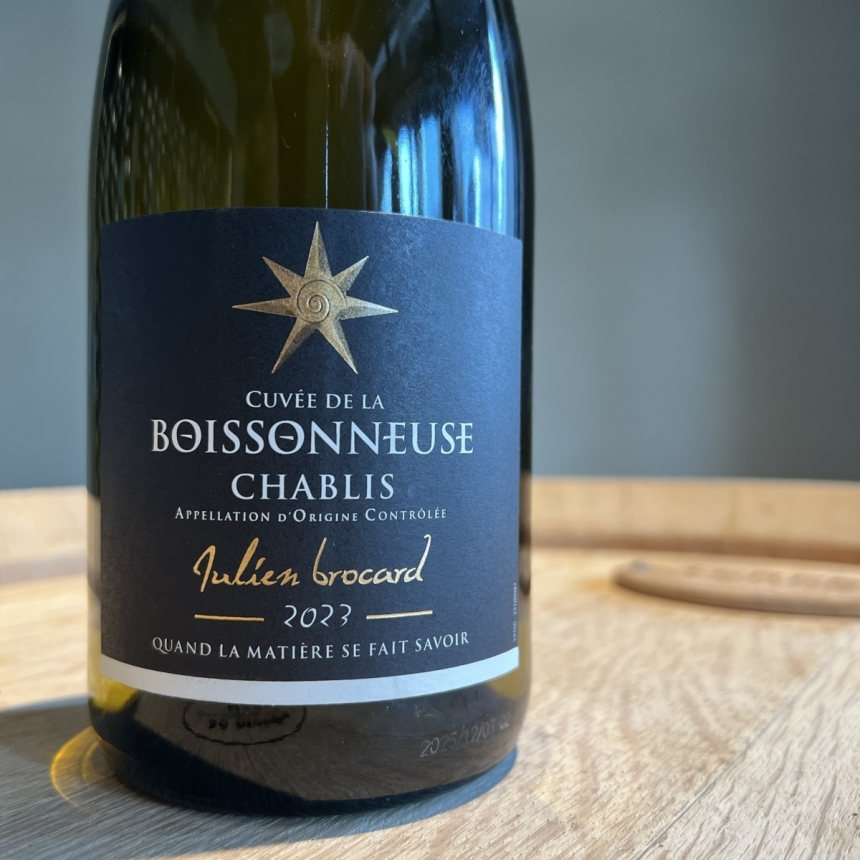 ジュリアン・ブロカール シャブリ ボワッソヌーズ 2023 / Julien Brocard 2023 Chablis Domaine de la Boissonneuse2