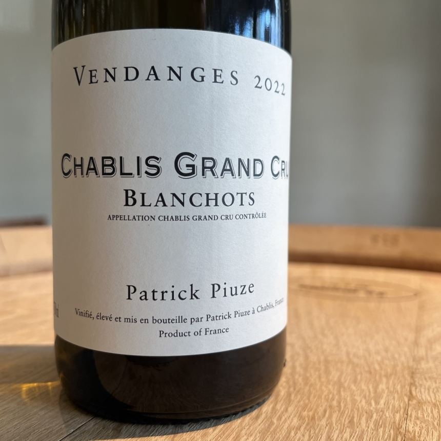 パトリック・ピウズ シャブリ グランクリュ ブランショ 2022 / Patrick Piuze Chablis Grand Cru Blanchot 20222