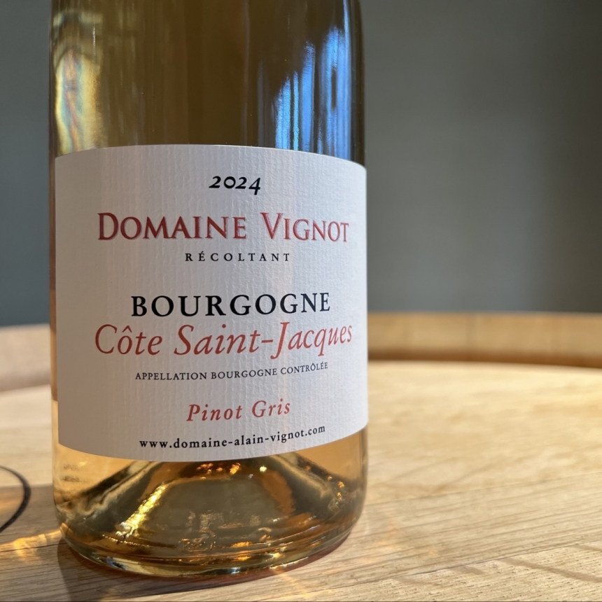 ドメーヌ・アラン・ヴィニョ ブルゴーニュ コート・サン・ジャック ピノ・グリ 2024 / Domaine Alain Vignot Bourgogne Côte Saint-Jacques Gris2