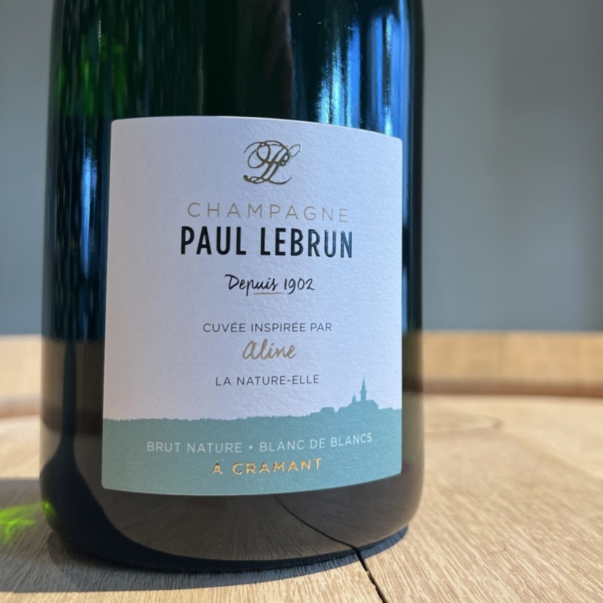 ポール・ルブラン アリーヌ ラ・ナチュレル NV / Paul Lebrun Aline – La Nature-Elle Brut Nature Blanc de Blancs NV2