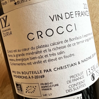ドメーヌ ズリア クロチ 2021/ Domaine Zuria Crocci 2021サムネイル2